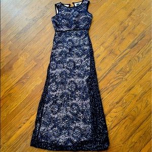 Navy evening dress